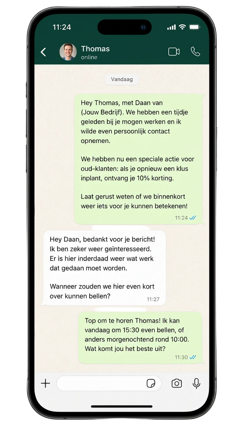 Klant-activatie met 1 klik